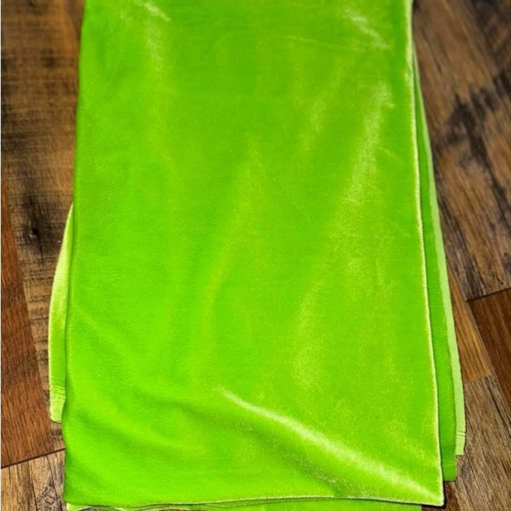 2yd micro velvet fabric grinch green